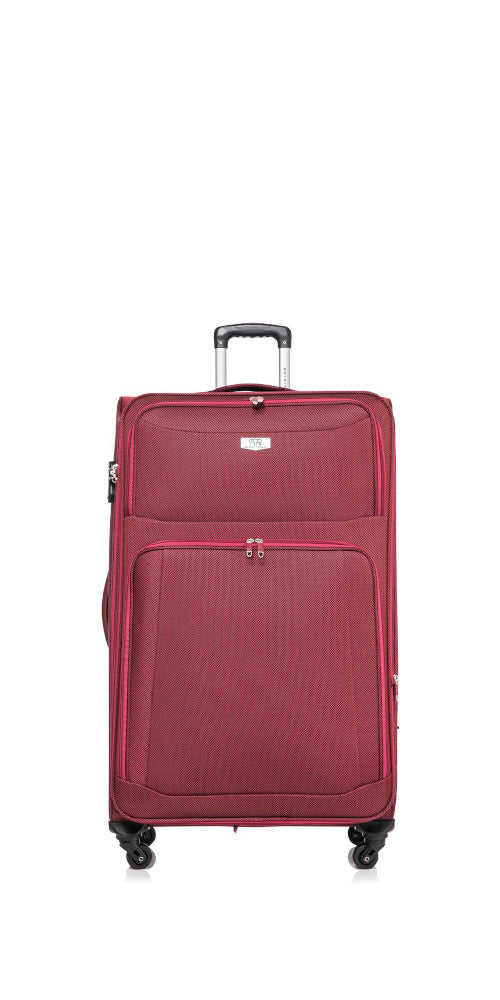 Soft Expandable Suitcase – Casablanca-Red-S (46 L)-The Livary
