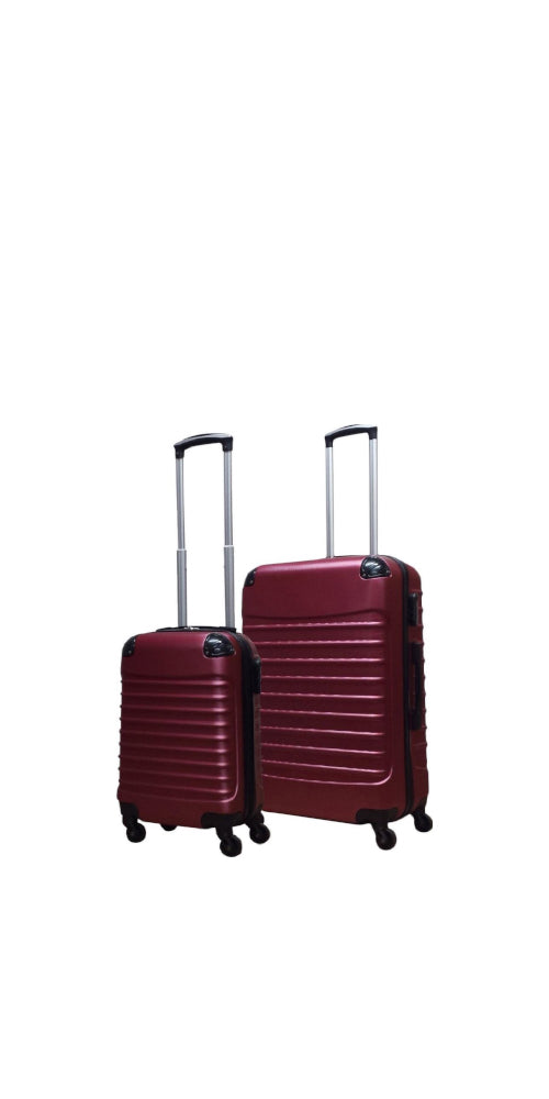 2-piece hard shell suitcase set - Capri Nero-The Livary