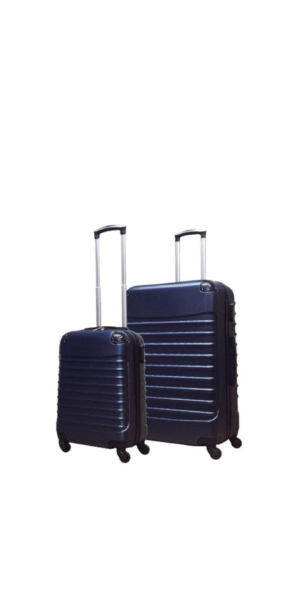 2-piece Dark Blue Hard Shell Suitcase Set – Monaco-The Livary