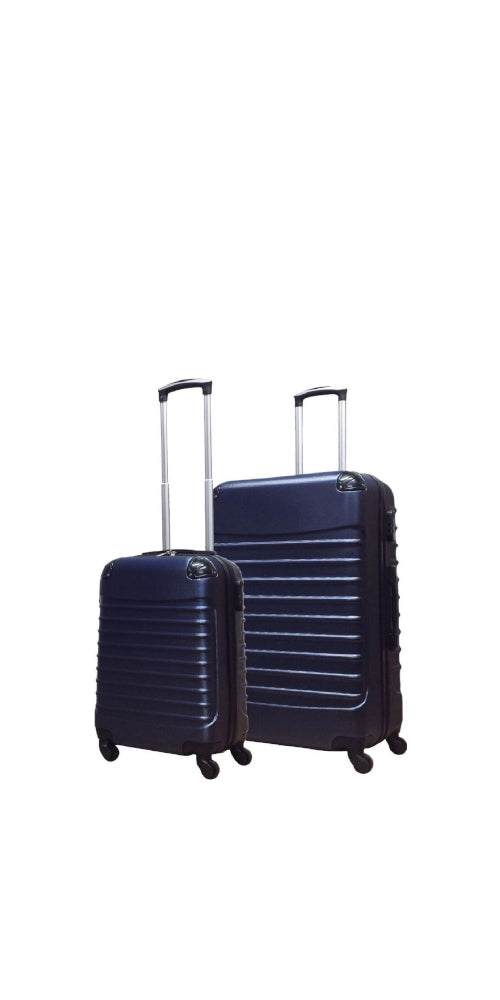 2-piece Dark Blue Hard Shell Suitcase Set – Monaco-The Livary