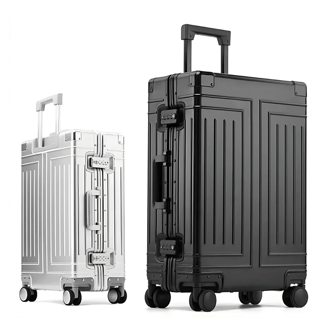 Premium aluminium case – Emperor-Silver-S (37 L)-The Livary