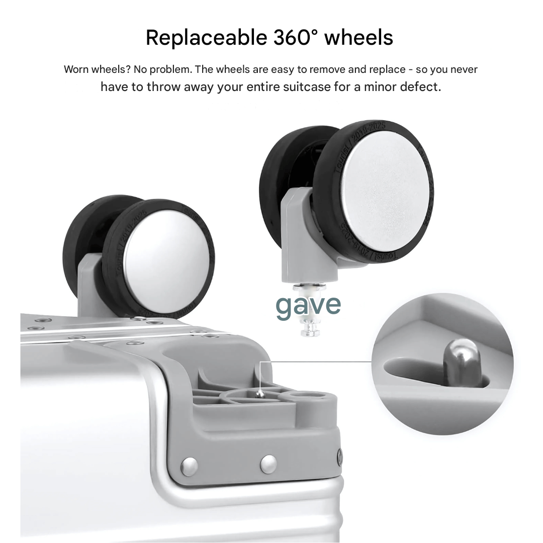 Premium aluminium case – Emperor-Silver-S (37 L)-The Livary