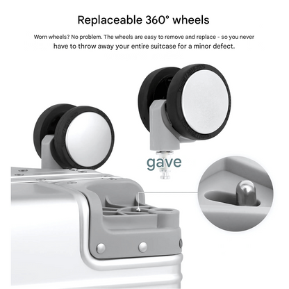 Premium aluminium case – Emperor-Silver-S (37 L)-The Livary
