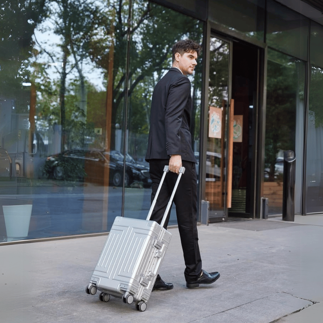 Premium aluminium case – Emperor-Silver-S (37 L)-The Livary