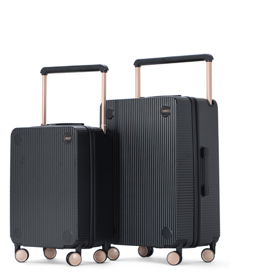 Hard-shell suitcase & set – Rotterdam Voyager-Black-Duo Set-The Livary
