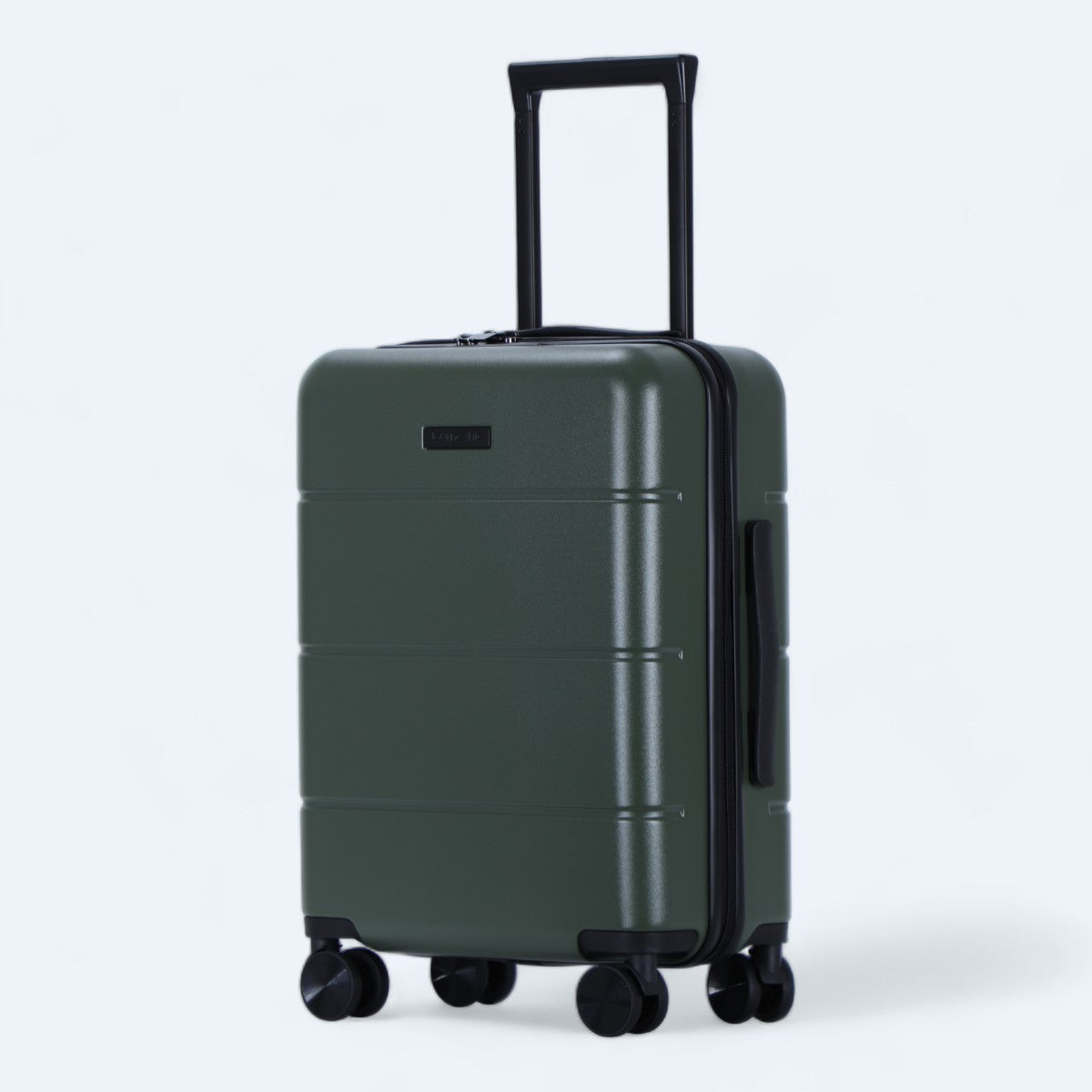 3-piece hard shell luggage set – Atlas Explorer-Black-S (38 L)-The Livary
