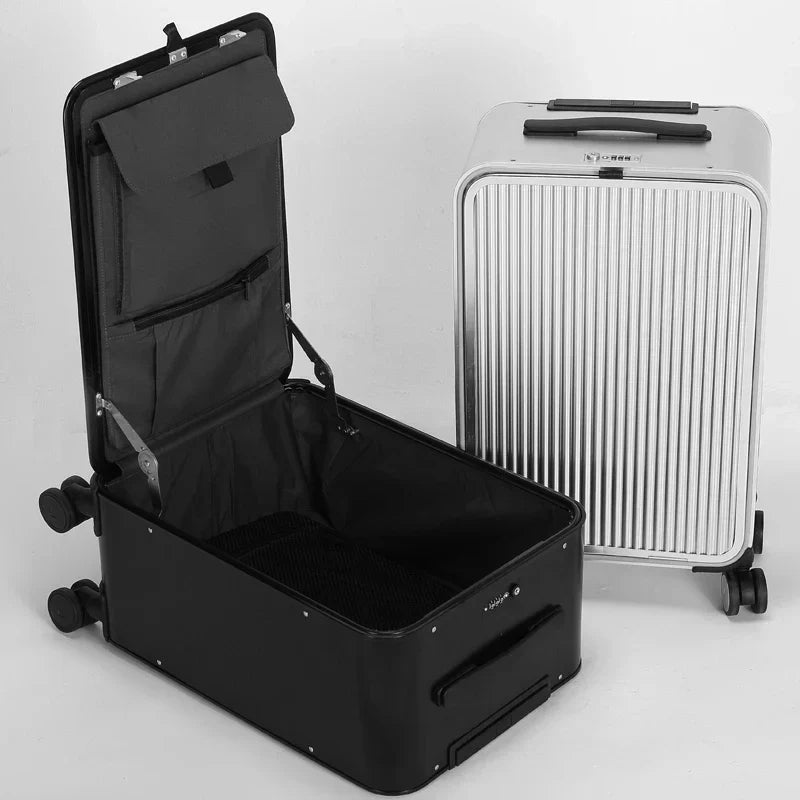 100% Aluminium hard-shell case – Valparaíso-Silver-XS (34 L)-The Livary