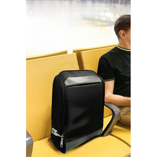 Smart Fingerprint-Lock Business Travel Backpack – Anti-Theft USB Charging Design