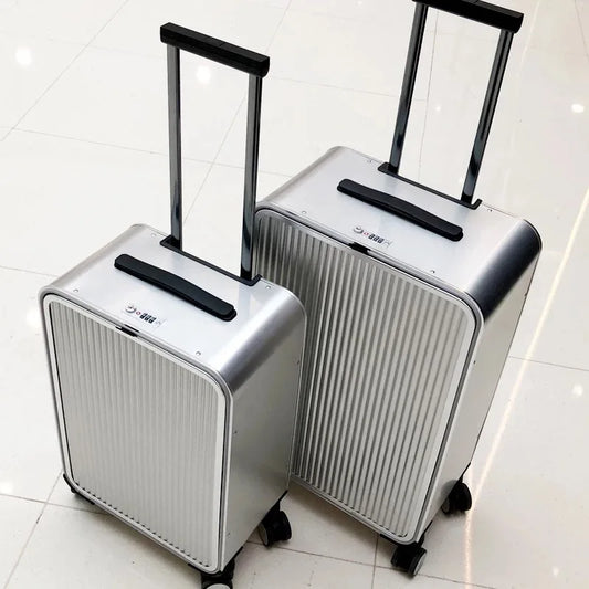 100% Aluminium hard-shell case – Valparaíso-Silver-XS (34 L)-The Livary