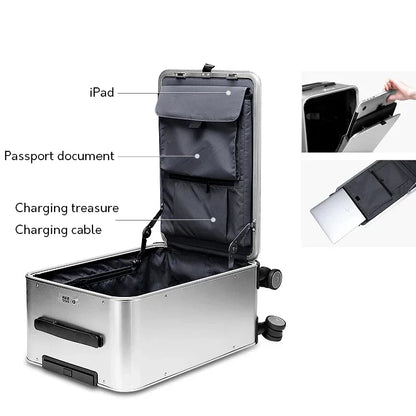 100% Aluminium hard-shell case – Valparaíso-Silver-XS (34 L)-The Livary