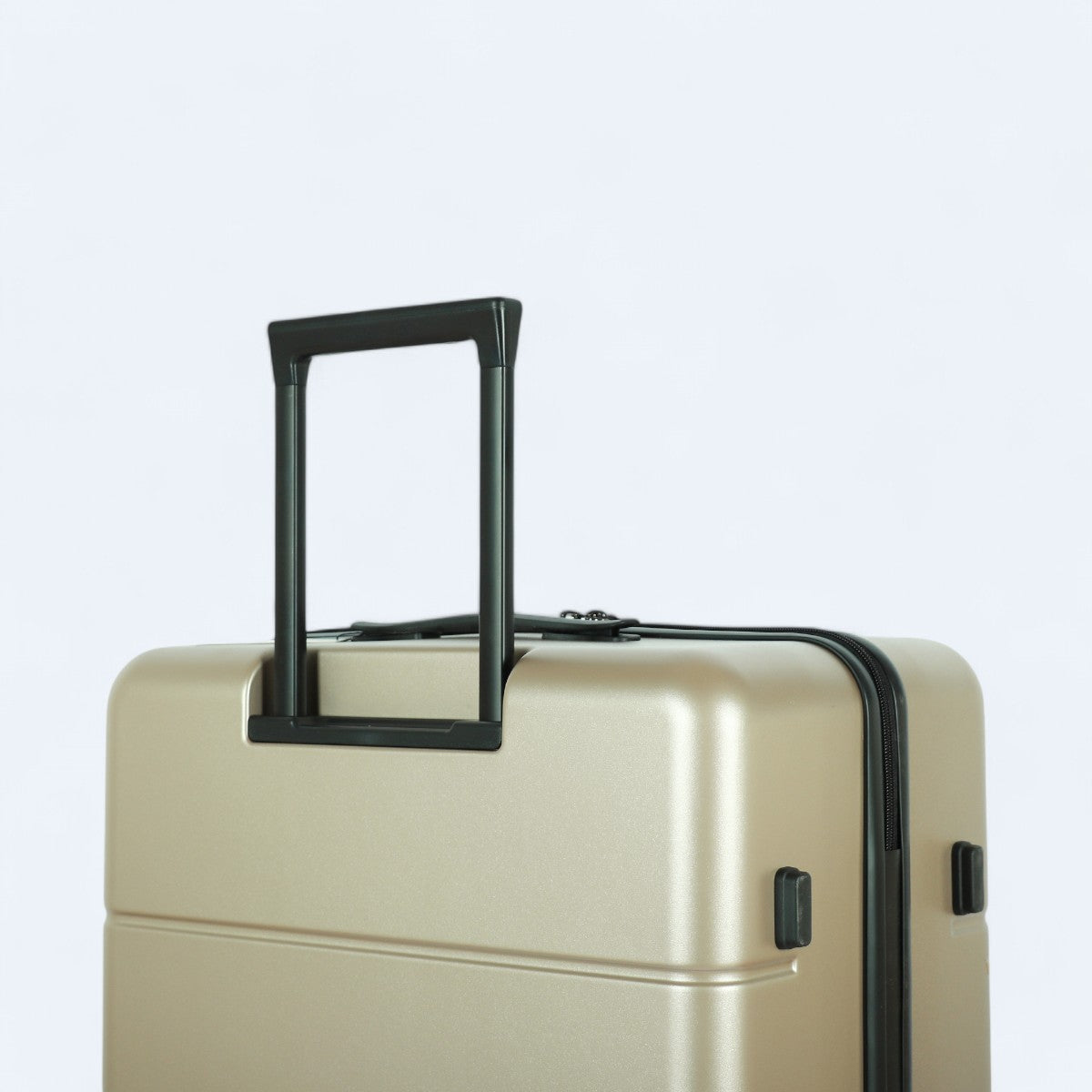 3-piece hard shell luggage set – Atlas Explorer-Black-S (38 L)-The Livary