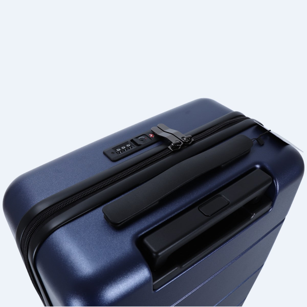 3-piece hard shell luggage set – Atlas Explorer-Black-S (38 L)-The Livary