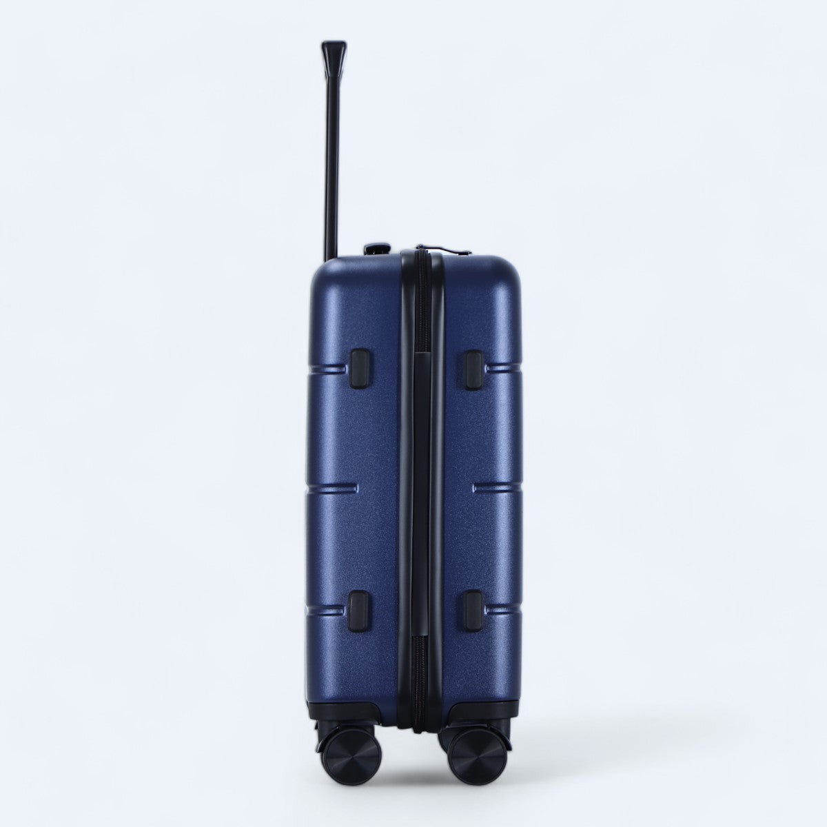 3-piece hard shell luggage set – Atlas Explorer-Black-S (38 L)-The Livary