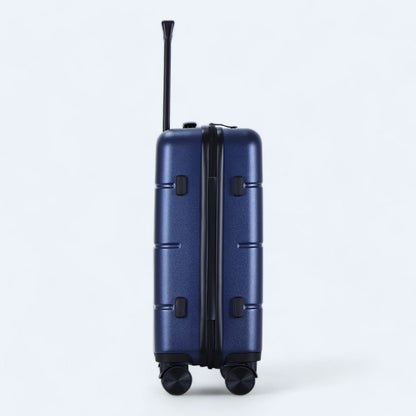 3-piece hard shell luggage set – Atlas Explorer-Black-S (38 L)-The Livary