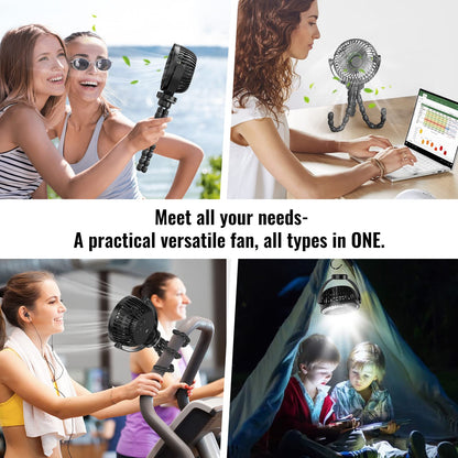 Portable Stroller Fan with 8000mAh Battery