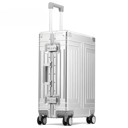 Premium aluminium case – Emperor-Silver-S (37 L)-The Livary