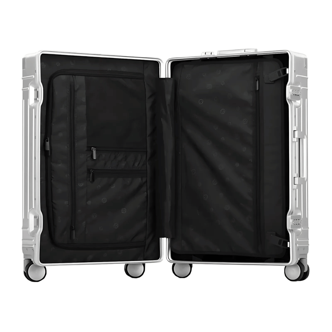 Premium aluminium case – Emperor-Silver-S (37 L)-The Livary