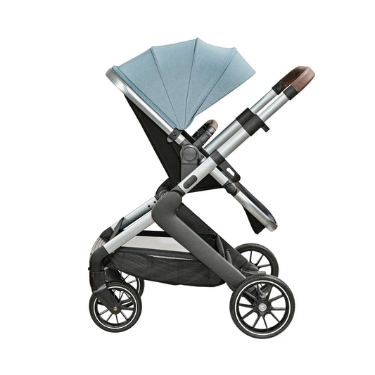 Multifunctional pram with linen hood – luxurious & foldable