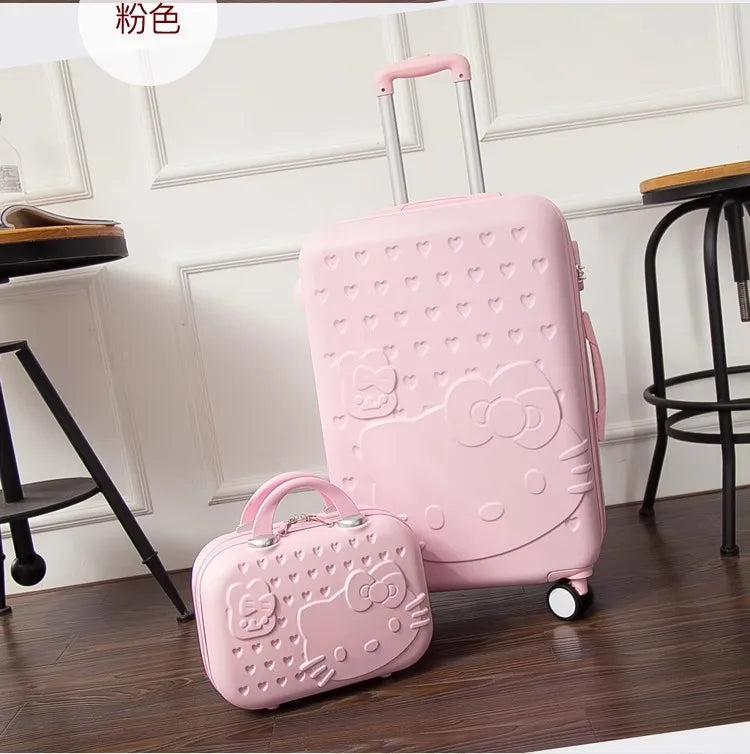 Hard shell suitcase set – Kyoto-Light blue-S (39 L)-The Livary