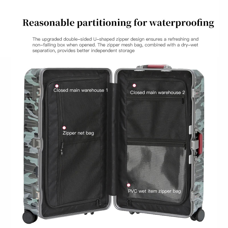 Wide Grip Hard Shell Suitcase - Zagreb-Gray-S (47 L)-The Livary