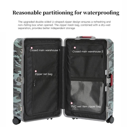 Wide Grip Hard Shell Suitcase - Zagreb-Gray-S (47 L)-The Livary