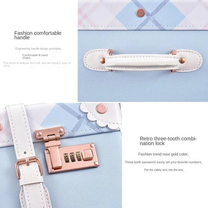 Retro hard shell suitcase set – Valencia-Light blue-The Livary