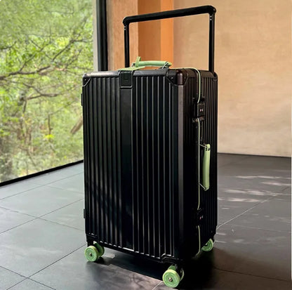 Hard-shell suitcase – Valencia Voyager-Black Green-XL (125 L)-The Livary