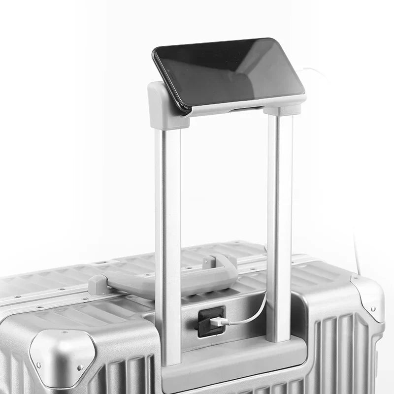 Hard-shell suitcase with aluminium frame – Tallinn-Red-S (48 L)-The Livary