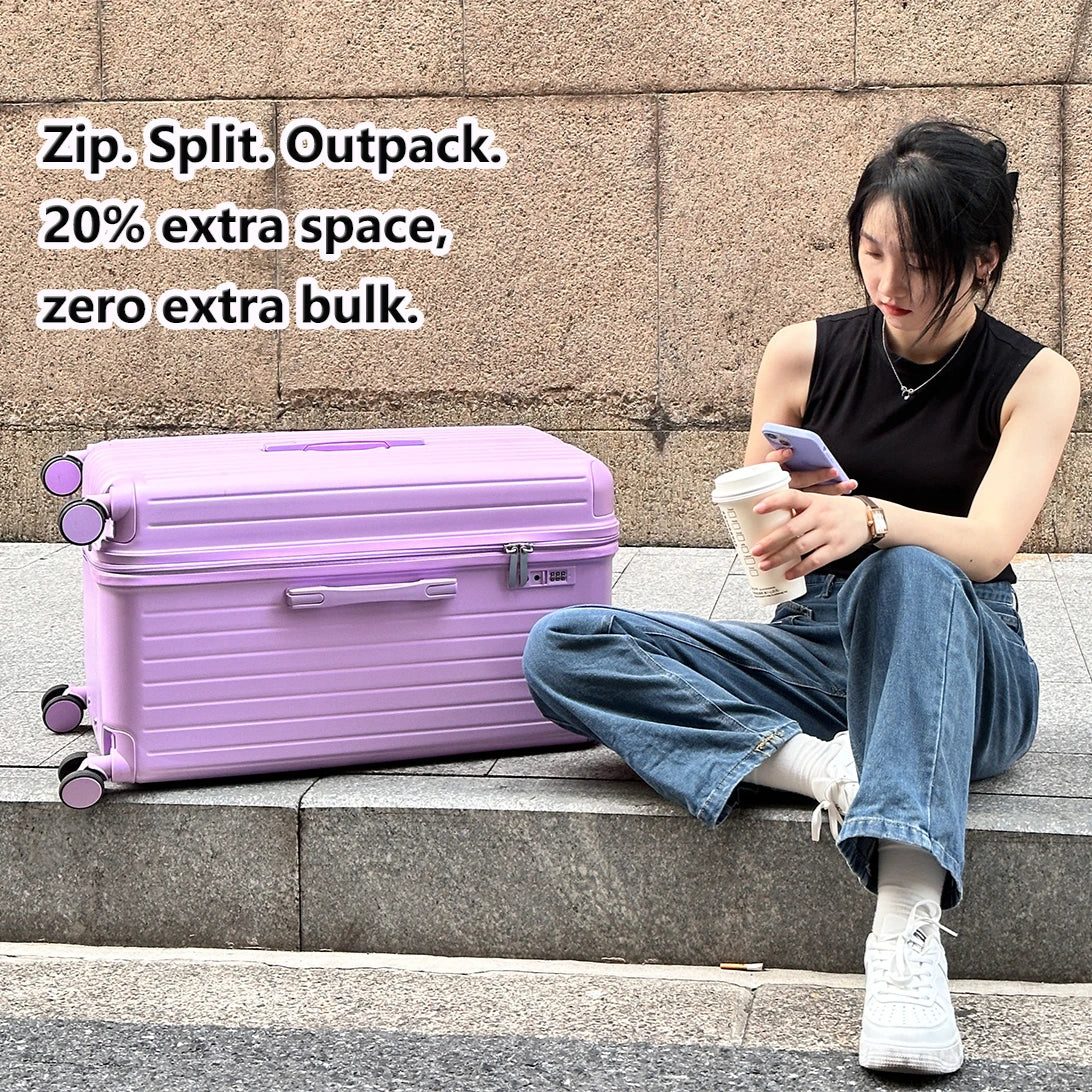 Hard shell suitcase – Milano Voyager-White-S (39 L)-The Livary