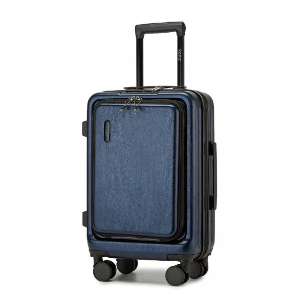 Hard-shell suitcase – Denver-Blue-S (40 L)-The Livary