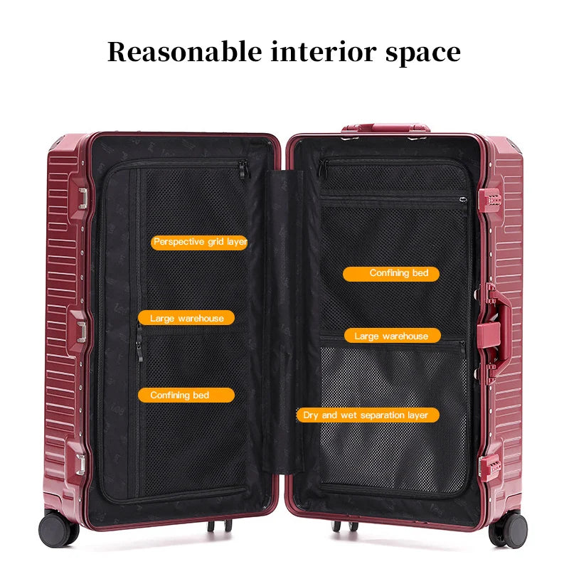 Wider grip hard shell suitcase – Lisbon-Gray-S (45 L)-The Livary