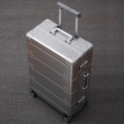 Fully aluminium hard shell case – Pristina-Silver-S (46 L)-The Livary
