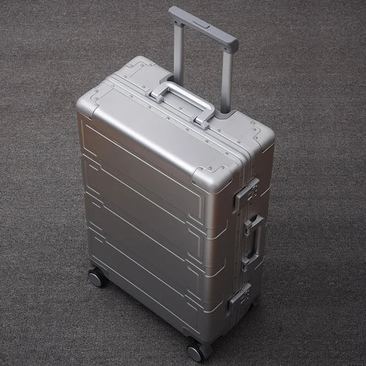 Fully aluminium hard shell case – Pristina-Silver-S (46 L)-The Livary
