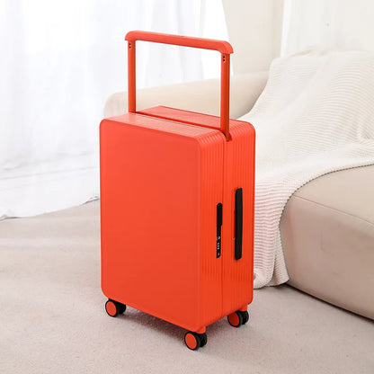 Robust PP hard shell suitcase – Dublin-Orange-S (42 L)-The Livary