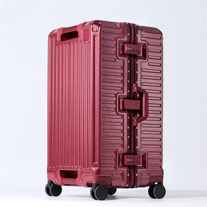 Wider grip hard shell suitcase – Lisbon-Red-S (45 L)-The Livary