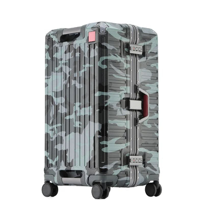 Wide Grip Hard Shell Suitcase - Zagreb-Camouflage-S (47 L)-The Livary