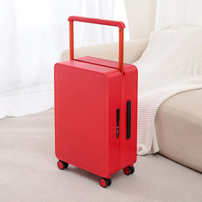 Robust PP hard shell suitcase – Dublin-Red-S (42 L)-The Livary