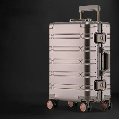 Aluminium-Magnesium Case – Vienna Voyager-Titanium Gold-M (65L)-The Livary