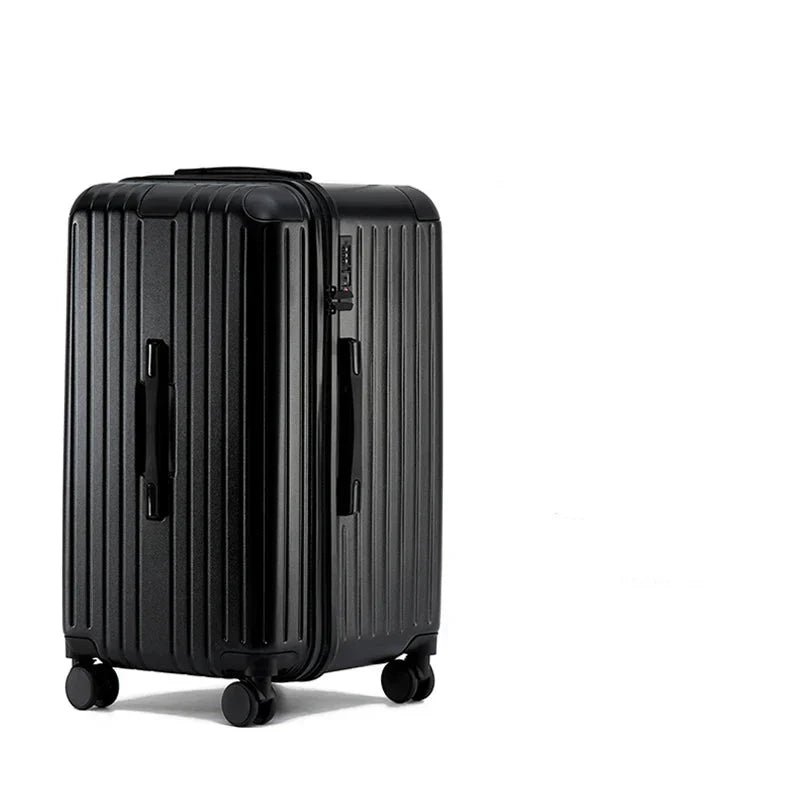 Hard shell suitcase – Milano Voyager-Black-M (70 L)-The Livary