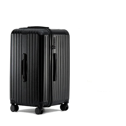 Hard shell suitcase – Milano Voyager-Black-M (70 L)-The Livary