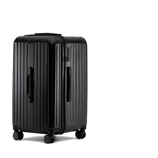 Hard shell suitcase – Milano Voyager-Black-M (70 L)-The Livary