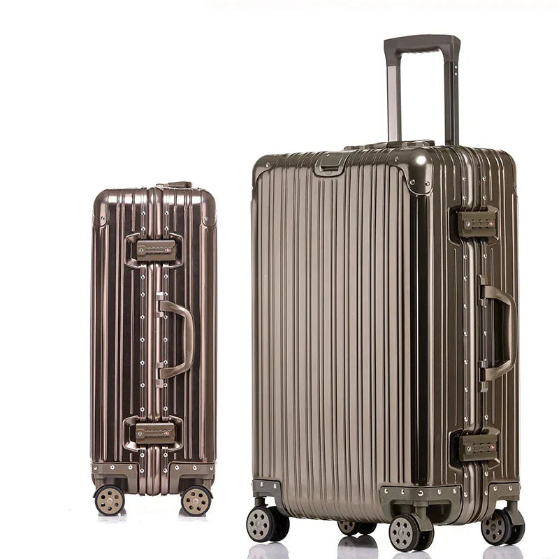 Aluminium-Magnesium hard case – Sarajevo-Titanium Gold-XS (30 L)-The Livary