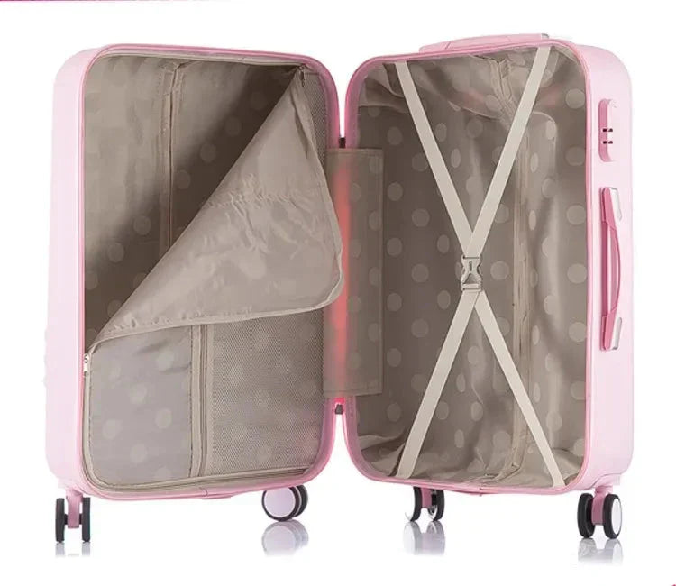Hard shell suitcase set – Kyoto-Light blue-S (39 L)-The Livary