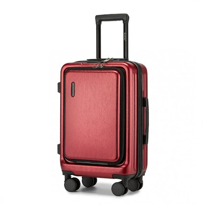 Hard-shell suitcase – Denver-Red-S (40 L)-The Livary