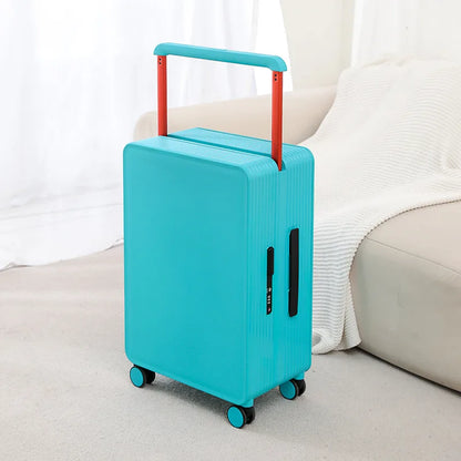 Robust PP hard shell suitcase – Dublin-Blue-S (42 L)-The Livary