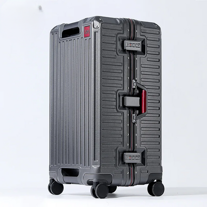 Wider grip hard shell suitcase – Lisbon-Gray-S (45 L)-The Livary