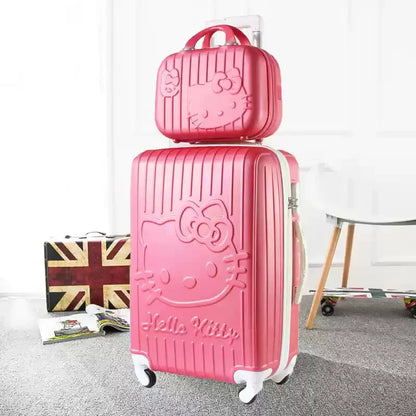 Hard shell suitcase set – Kyoto-Pink-S (39 L)-The Livary