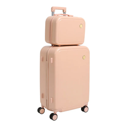 Hard shell suitcase set – Vienna Duo-Pink-The Livary