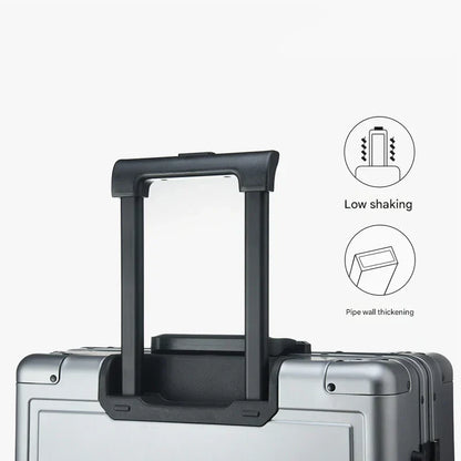 Fully aluminium hard shell case – Pristina-Silver-S (46 L)-The Livary