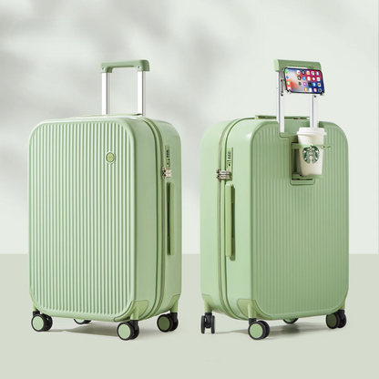 Hard-shell suitcase – Lyon-Light green-S (42 L)-The Livary